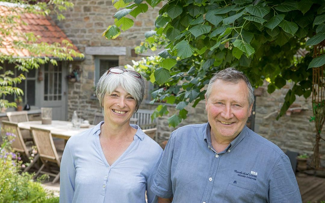 Propriétaires d'un gîte Ardennes-Etape à Sprimont