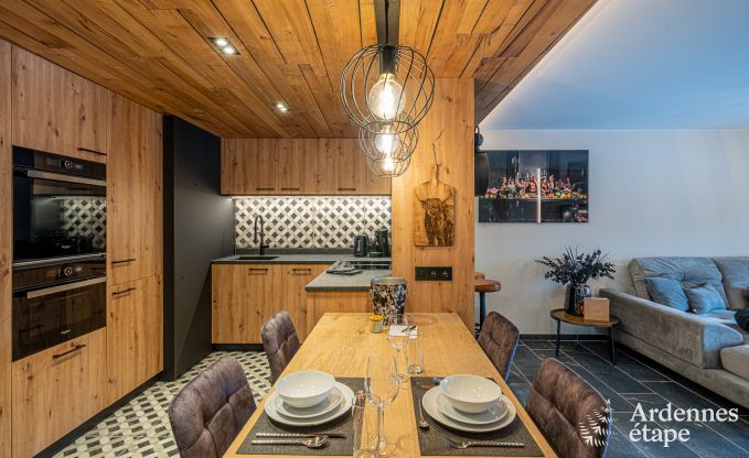 Appartement de luxe  Amel : sjour romantique pour 4 personnes avec sauna et jacuzzi en Ardenne
