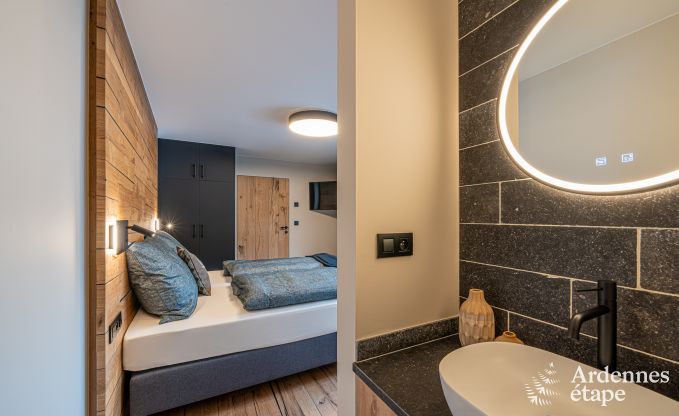 Appartement de luxe  Amel : sjour romantique pour 4 personnes avec sauna et jacuzzi en Ardenne