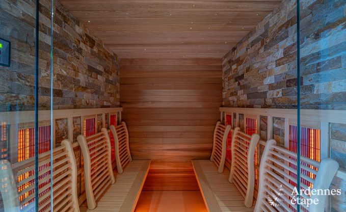 Appartement de luxe  Amel : sjour romantique pour 4 personnes avec sauna et jacuzzi en Ardenne