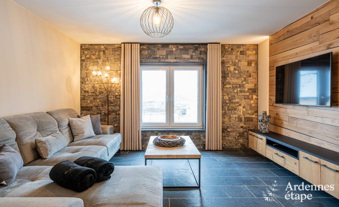 Appartement de luxe  Amel : sjour romantique pour 4 personnes avec sauna et jacuzzi en Ardenne