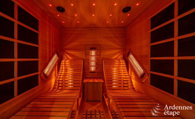 Villa de luxe  Amel pour sjour romantique avec bain  remous et sauna pour 2 personnes