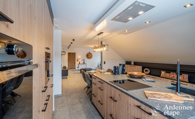 Appartement de luxe  Amel : sjour romantique pour 4 personnes avec sauna et jacuzzi en Ardenne