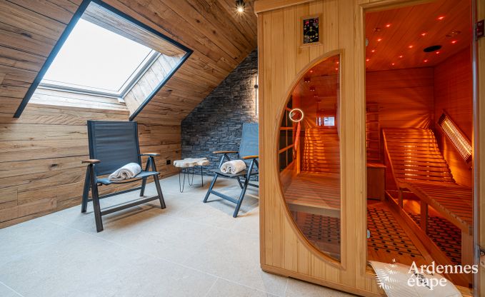 Appartement de luxe  Amel : sjour romantique pour 4 personnes avec sauna et jacuzzi en Ardenne