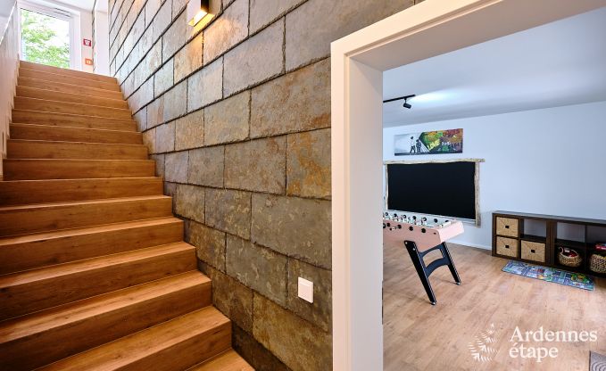 Maison de vacances moderne pour 10 personnes  Amel avec 4 chambres, 5 salles de bains, sauna, salle de fitness, salle de jeux et jardin priv