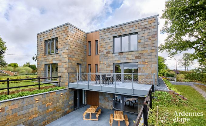 Maison de vacances moderne pour 10 personnes  Amel avec 4 chambres, 5 salles de bains, sauna, salle de fitness, salle de jeux et jardin priv