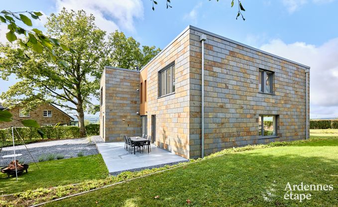 Maison de vacances moderne pour 10 personnes  Amel avec 4 chambres, 5 salles de bains, sauna, salle de fitness, salle de jeux et jardin priv