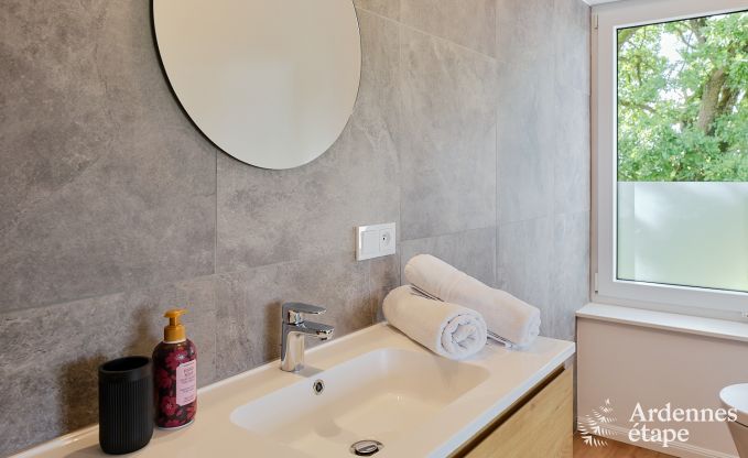 Maison de vacances moderne pour 10 personnes  Amel avec 4 chambres, 5 salles de bains, sauna, salle de fitness, salle de jeux et jardin priv