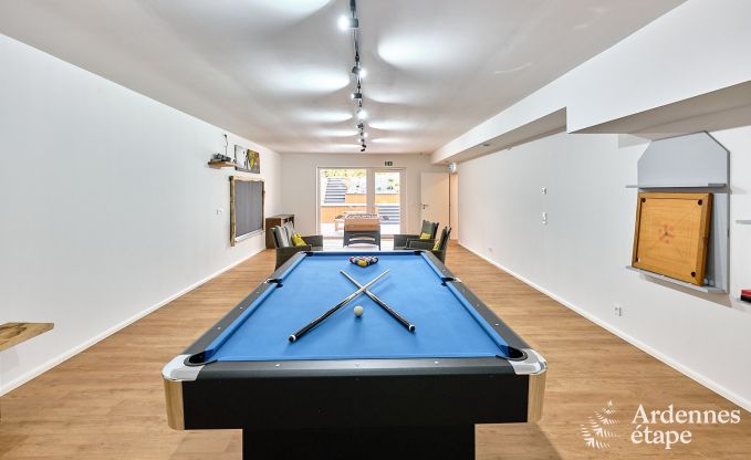 Maison de vacances moderne pour 10 personnes  Amel avec 4 chambres, 5 salles de bains, sauna, salle de fitness, salle de jeux et jardin priv