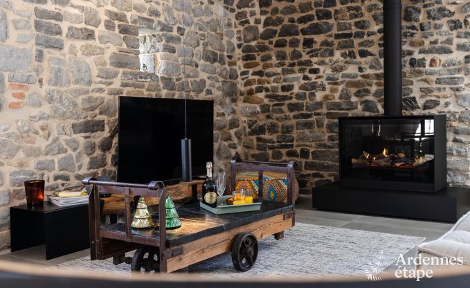 Maison de vacances authentique pour 6 personnes  Anhe avec sauna priv, terrasse couverte et intrieur de luxe