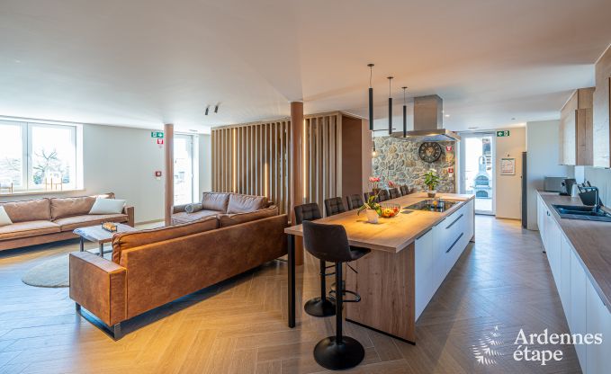 Maison de vacances � Bastogne : logement spacieux pour 14 personnes avec 6 chambres et salle de jeux