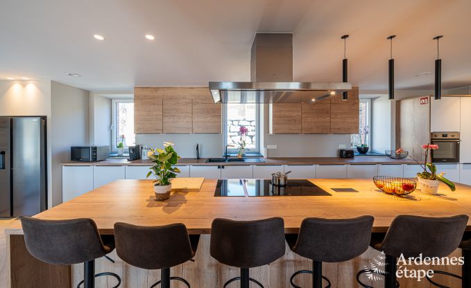 Maison de vacances � Bastogne : logement spacieux pour 14 personnes avec 6 chambres et salle de jeux