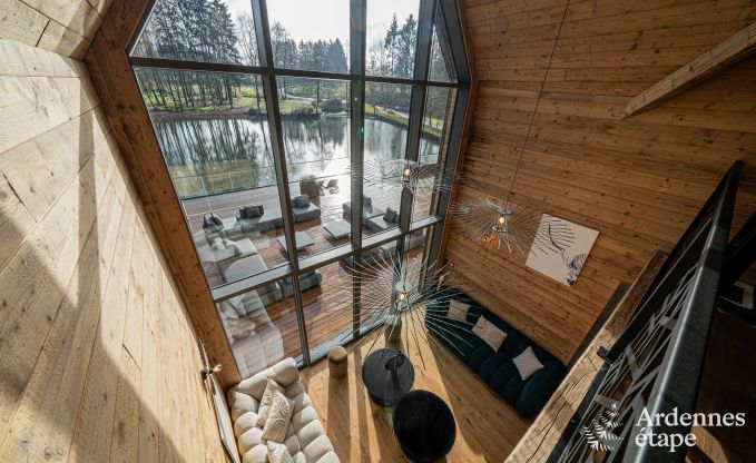 Chalet de luxe � Brognon pour 20 personnes avec piscine ext�rieure chauff�e, jacuzzi ext�rieur et sauna au bord du lac