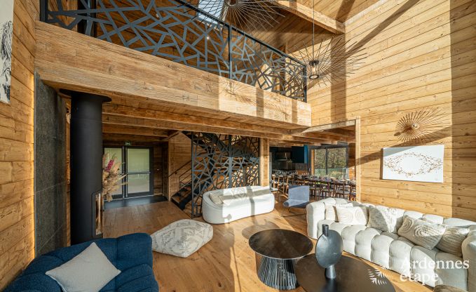 Chalet de luxe � Brognon pour 20 personnes avec piscine ext�rieure chauff�e, jacuzzi ext�rieur et sauna au bord du lac