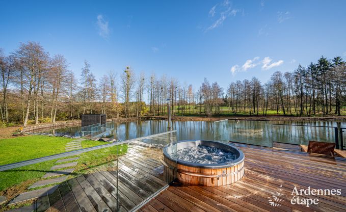 Chalet de luxe � Brognon pour 20 personnes avec piscine ext�rieure chauff�e, jacuzzi ext�rieur et sauna au bord du lac