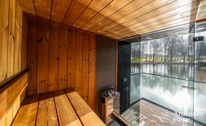 Chalet de luxe � Brognon pour 20 personnes avec piscine ext�rieure chauff�e, jacuzzi ext�rieur et sauna au bord du lac