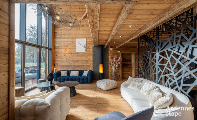 Chalet de luxe � Brognon pour 20 personnes avec piscine ext�rieure chauff�e, jacuzzi ext�rieur et sauna au bord du lac