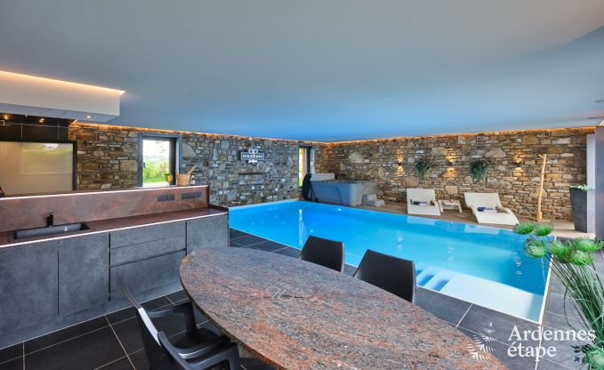Grande fermette � B�llingen pour 13 personnes avec piscine int�rieure, sauna et jacuzzi