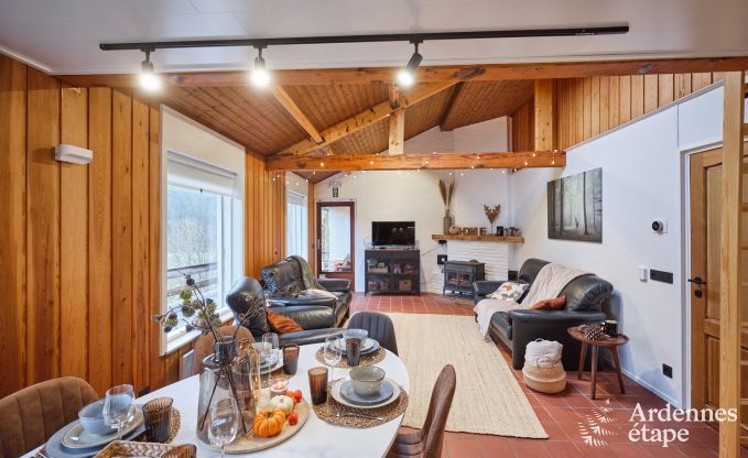 Chalet convivial  Burg-Reuland : maison de vacances parfaite pour 6 personnes avec sauna et jardin priv dans les Cantons de l'Est