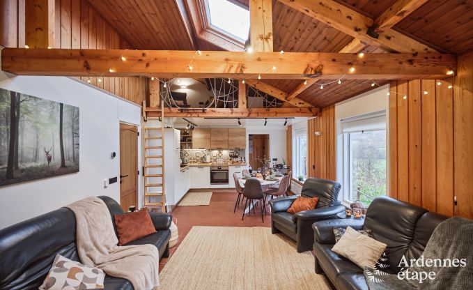 Chalet convivial  Burg-Reuland : maison de vacances parfaite pour 6 personnes avec sauna et jardin priv dans les Cantons de l'Est