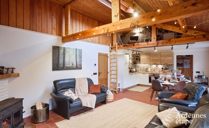 Chalet convivial  Burg-Reuland : maison de vacances parfaite pour 6 personnes avec sauna et jardin priv dans les Cantons de l'Est