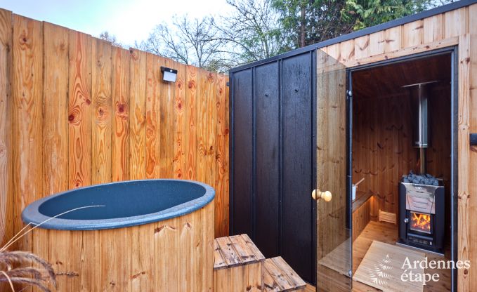 Chalet convivial  Burg-Reuland : maison de vacances parfaite pour 6 personnes avec sauna et jardin priv dans les Cantons de l'Est