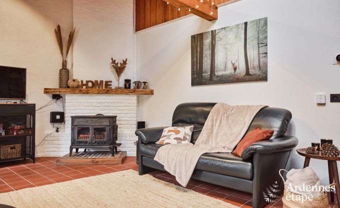 Chalet convivial  Burg-Reuland : maison de vacances parfaite pour 6 personnes avec sauna et jardin priv dans les Cantons de l'Est