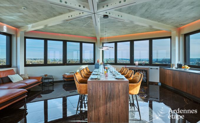 Maison de vacances de luxe  Butgenbach : chteau d'eau avec sauna, jacuzzi et vue panoramique pour 6 personnes