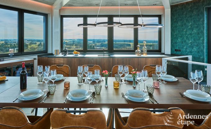 Maison de vacances de luxe  Butgenbach : chteau d'eau avec sauna, jacuzzi et vue panoramique pour 6 personnes