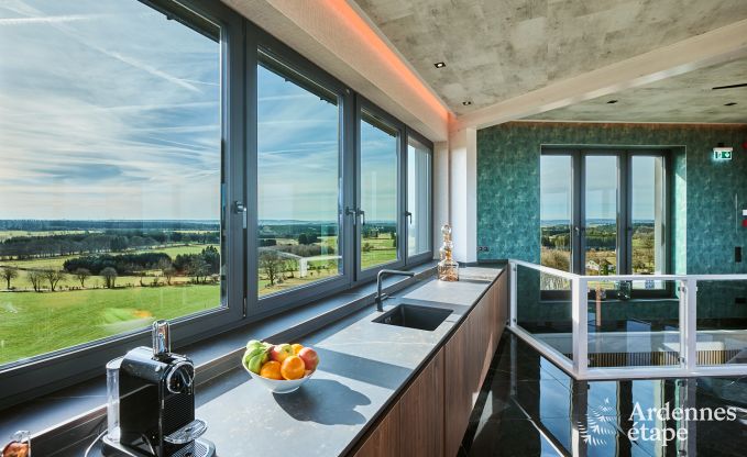 Maison de vacances de luxe  Butgenbach : chteau d'eau avec sauna, jacuzzi et vue panoramique pour 6 personnes