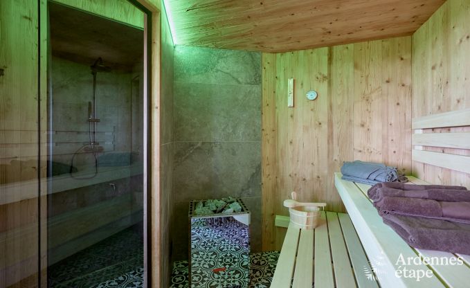 Maison de vacances de luxe  Butgenbach : chteau d'eau avec sauna, jacuzzi et vue panoramique pour 6 personnes