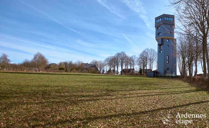 Maison de vacances de luxe  Butgenbach : chteau d'eau avec sauna, jacuzzi et vue panoramique pour 6 personnes