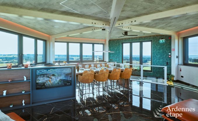Maison de vacances de luxe � Butgenbach : ch�teau d'eau avec sauna, jacuzzi et vue panoramique pour 6 personnes