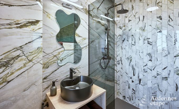 Maison de vacances de luxe � Butgenbach : ch�teau d'eau avec sauna, jacuzzi et vue panoramique pour 6 personnes