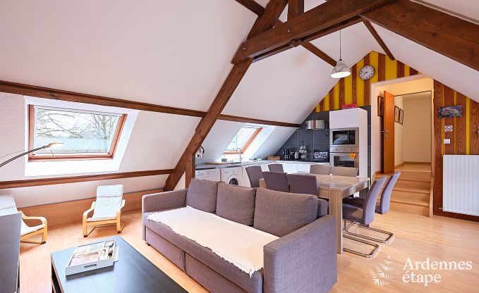 Grande maison de vacances � Charleville pour 15 personnes avec 7 chambres, sauna, poele � pellets et terrasse priv�e au bord de l'eau