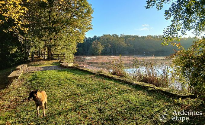 Grande maison de vacances � Charleville pour 15 personnes avec 7 chambres, sauna, poele � pellets et terrasse priv�e au bord de l'eau