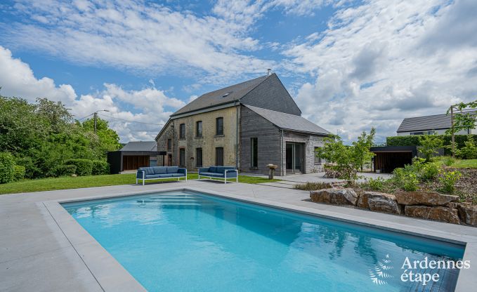 Maison de vacances confortable avec piscine et pole  bois  Ciney, Ardenne