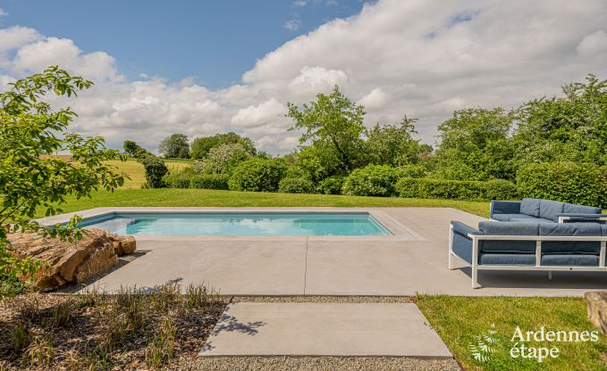 Maison de vacances confortable avec piscine et pole  bois  Ciney, Ardenne