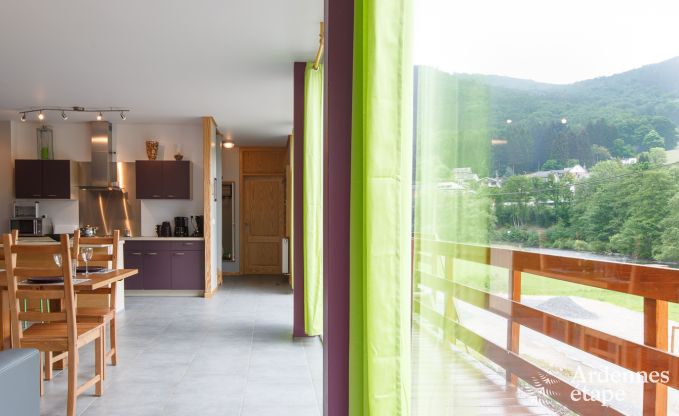 Villa de vacances contemporaine avec sauna et jacuzzi à louer à Coo