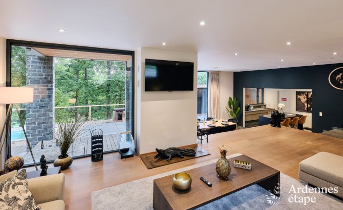 Villa de luxe  Durbuy pour 8 personnes avec jacuzzi, sauna, terrasse couverte et jardin priv