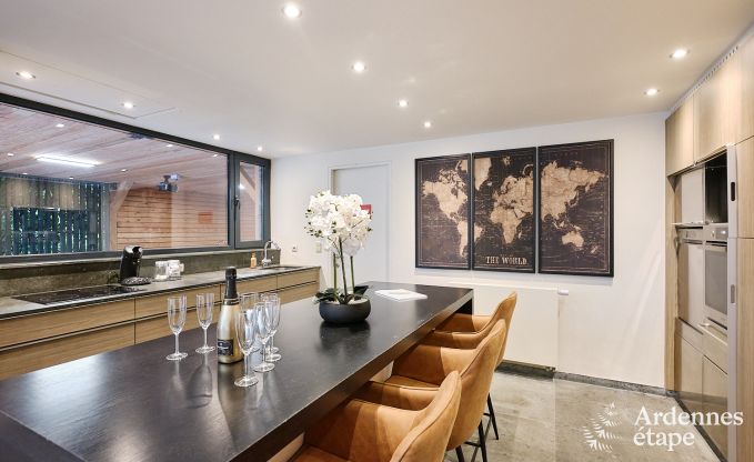 Villa de luxe  Durbuy pour 8 personnes avec jacuzzi, sauna, terrasse couverte et jardin priv