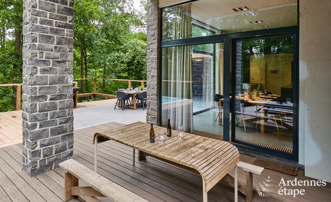Villa de luxe  Durbuy pour 8 personnes avec jacuzzi, sauna, terrasse couverte et jardin priv