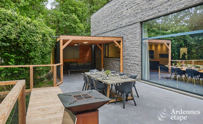 Villa de luxe  Durbuy pour 8 personnes avec jacuzzi, sauna, terrasse couverte et jardin priv