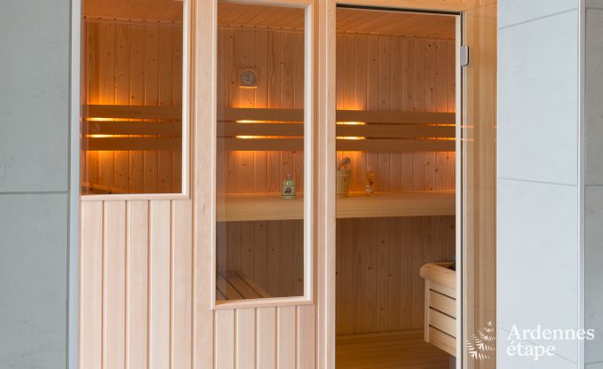 Villa de luxe  Durbuy : hbergement pour 15 personnes avec piscine, spa et nature en Ardenne