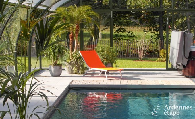 Villa de luxe  Durbuy : hbergement pour 15 personnes avec piscine, spa et nature en Ardenne