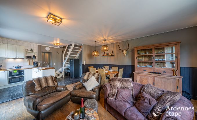 Charmante maison de vacances pour 6 personnes  reze avec 3 chambres, terrasse prive et poele  pellets prs de la tranquille rivire Aisne