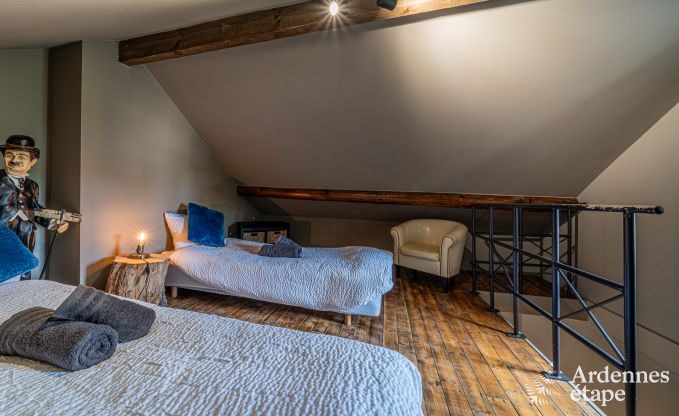 Charmante maison de vacances pour 6 personnes  reze avec 3 chambres, terrasse prive et poele  pellets prs de la tranquille rivire Aisne