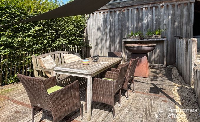 Charmante maison de vacances pour 6 personnes  reze avec 3 chambres, terrasse prive et poele  pellets prs de la tranquille rivire Aisne