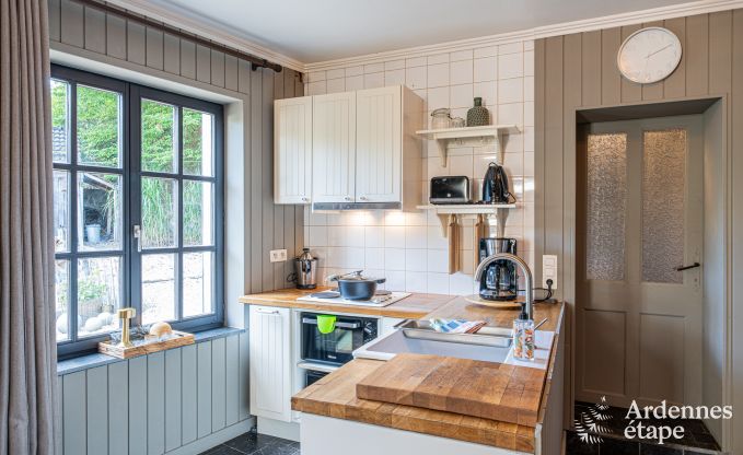 Charmante maison de vacances pour 6 personnes  reze avec 3 chambres, terrasse prive et poele  pellets prs de la tranquille rivire Aisne