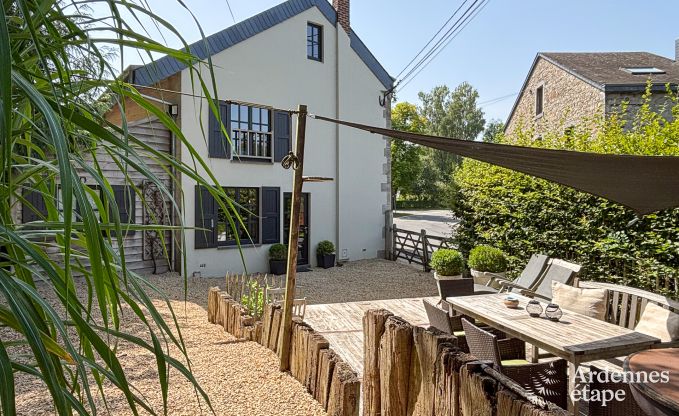 Charmante maison de vacances pour 6 personnes  reze avec 3 chambres, terrasse prive et poele  pellets prs de la tranquille rivire Aisne